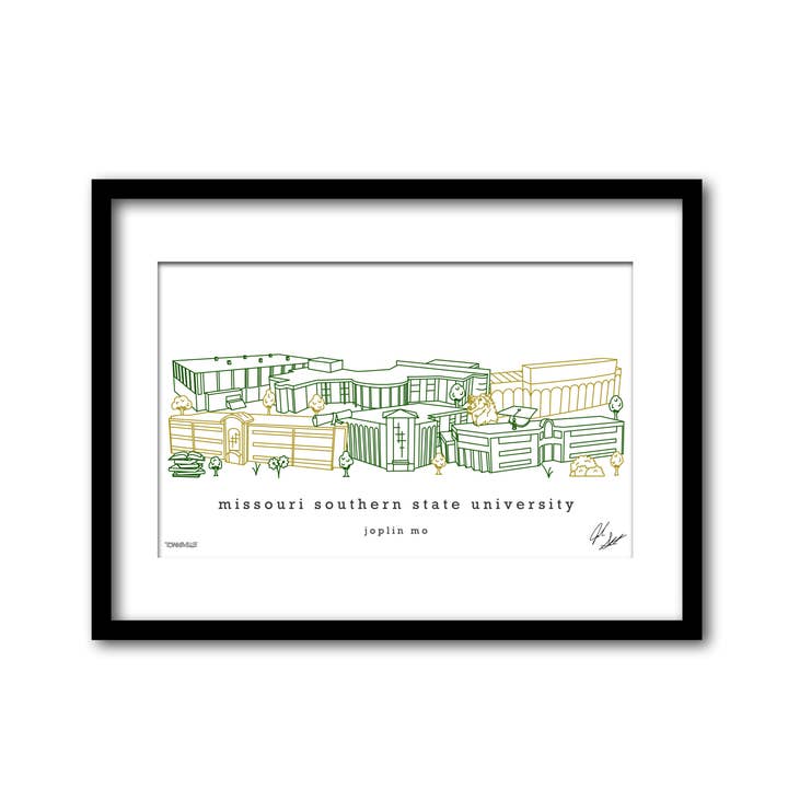 Missouri Southern State Minimalistische Wanddekoration Missouri Art für den Großhandel von Townsville Art