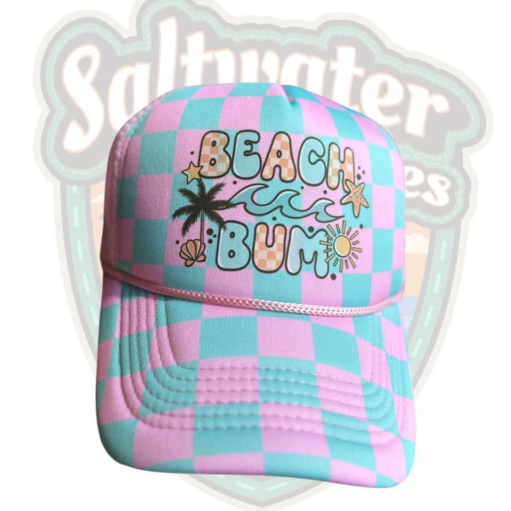 Beach Trucker Hat for wholesale by Saltwater Stitches Hat Co LLC