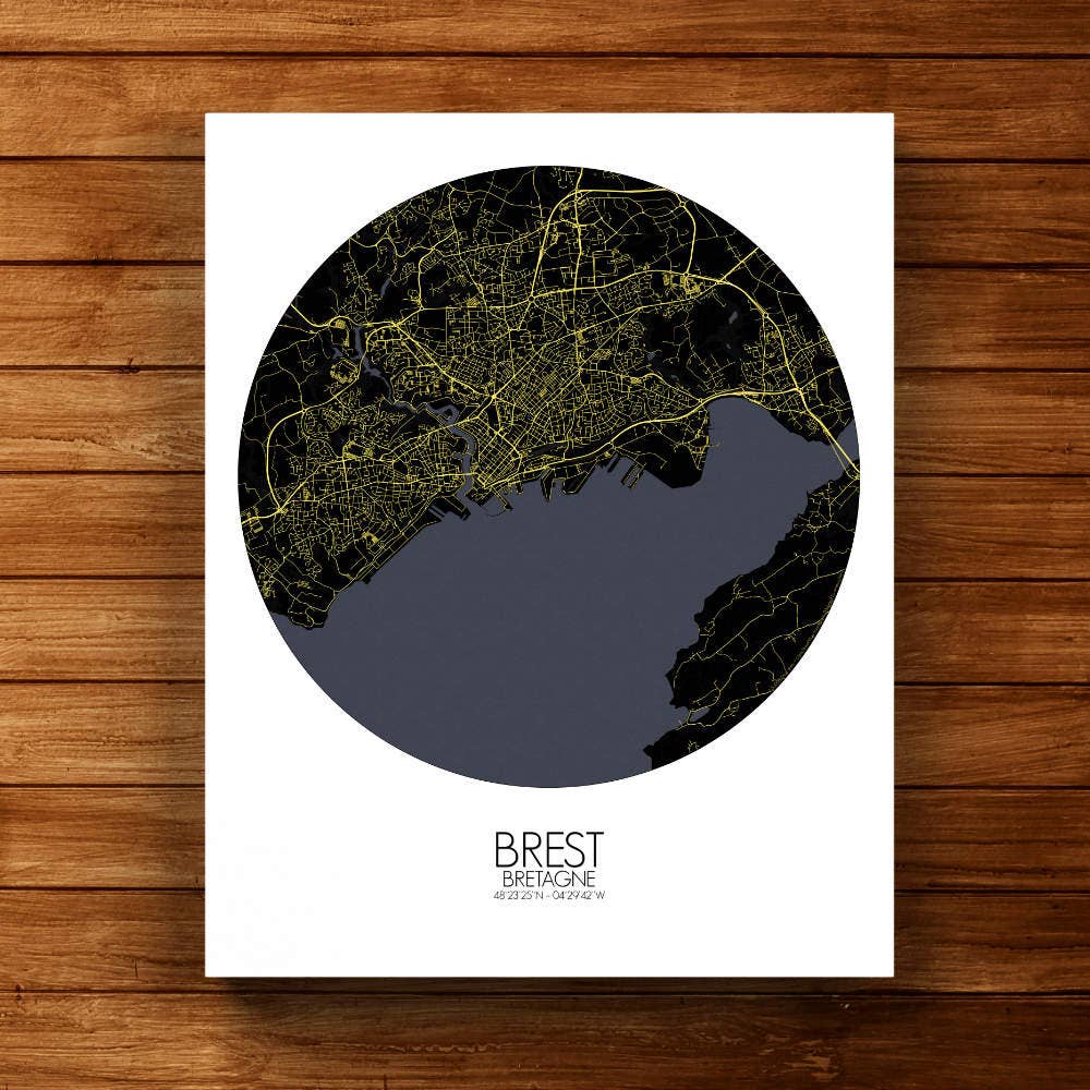 mapospheres - Venta al por mayor Pósteres - Poster de Brest | Francia11
