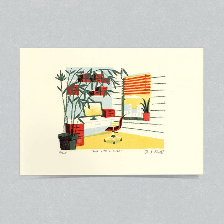 Quarto com vista por atacado de Haskett Prints