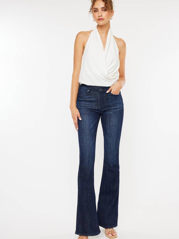 MID RISE FLARE JEANS-KC6102LOD for wholesale by Kan Can USA