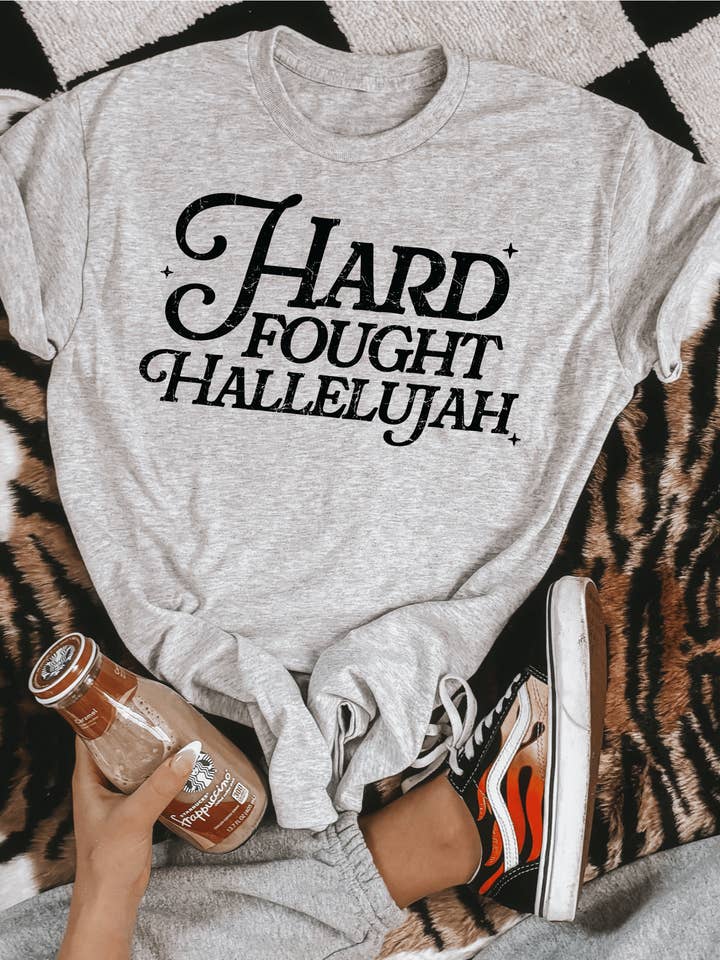 H+P Wholesale - Wholesale T-Shirt (Graphic) - Women's - Hard Felt Hallelujah Graphic Tee