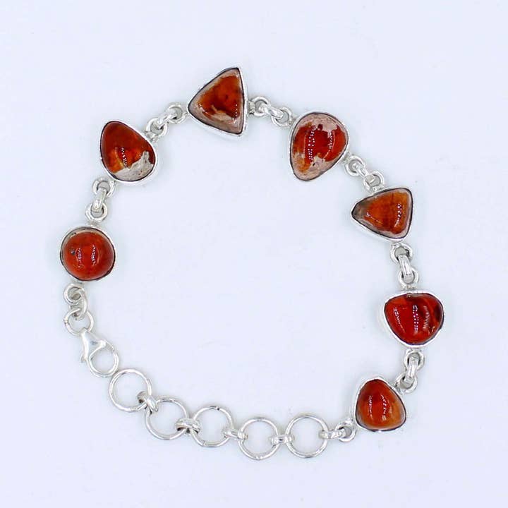 Mexican Opal Sterling Silver Bracelets - Gift for Her for wholesale by Silvex Jewelry