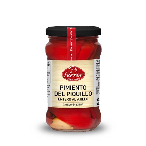 Poivrons marinés à l'ail Ferrer Tapas 290G pour la vente par FERRER TRADICIONAL