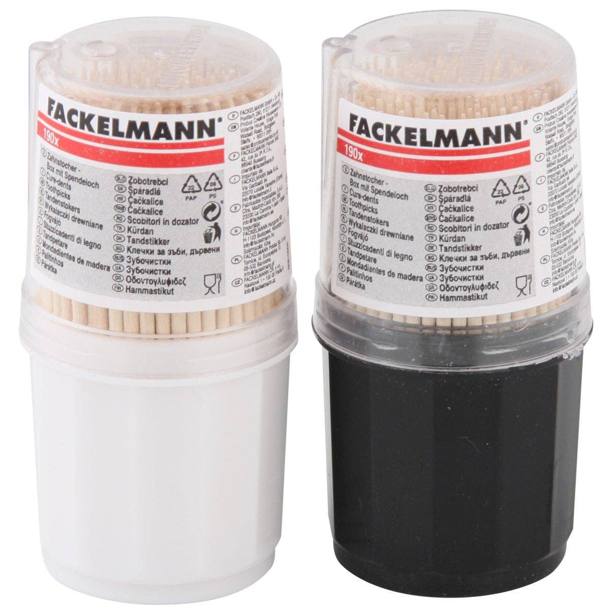 Fackelmann - Vendita all'ingrosso Stuzzicadenti - Set di 190 stuzzicadenti in legno in scatola rotonda3