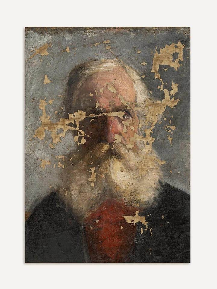 Vervaagde herinnering – Antiek mannenportret kunstdruk voor wholesale door Modern Antique Prints