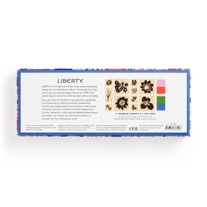 Chronicle Books - Wholesale Rubber/Decorative Stamp - Liberty Rubber Stamp Set