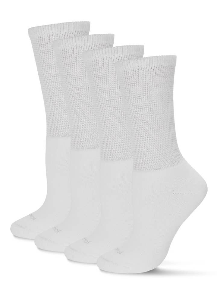 Infinity Classics International Inc. - Wholesale Socks - Unisex - 2 Pair Diabetic Full Cushion Crew Sock4