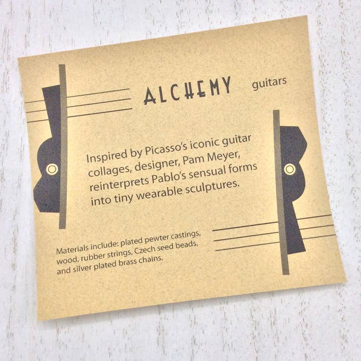 Alchemy Inc – wholesale Hänge-/berlockhalsband – Picasso Gitarr Halsband - 41201