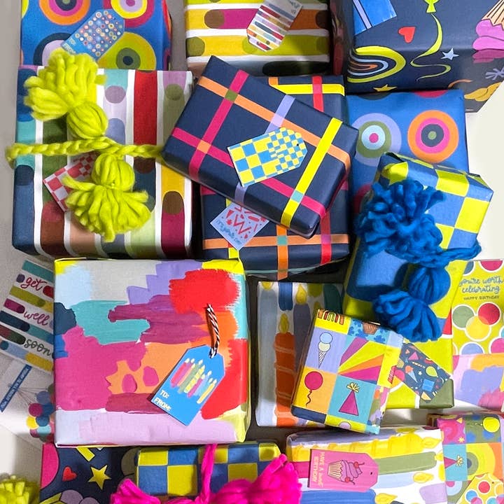 The Paper Curator – wholesale Gift tag – Checkered Gift Tag Set | Checkerboard Gift Tag | Gift Label5