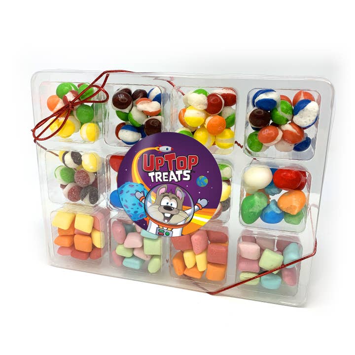 UpTop Treats - Wholesale Hard Candy - Space-Theme - Freeze Dried Candy Sampler Box - 6.42oz