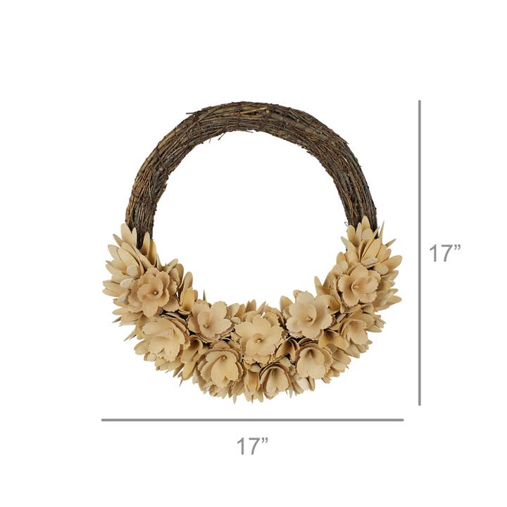 HomArt - Wholesale Wreath - Wood Curl Wreath1