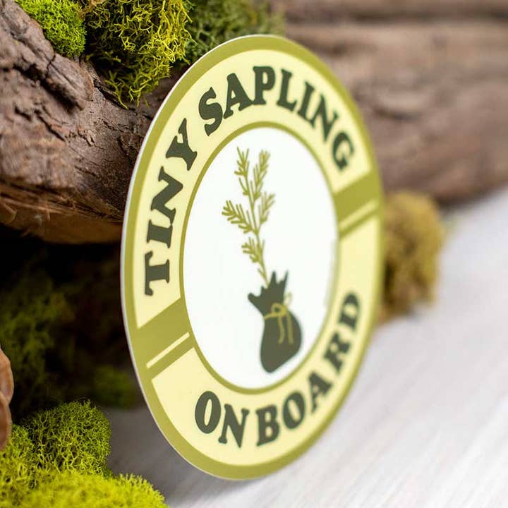 Amanda Weedmark - Wholesale Sticker - Tiny Sapling (Baby on Board) Sticker4