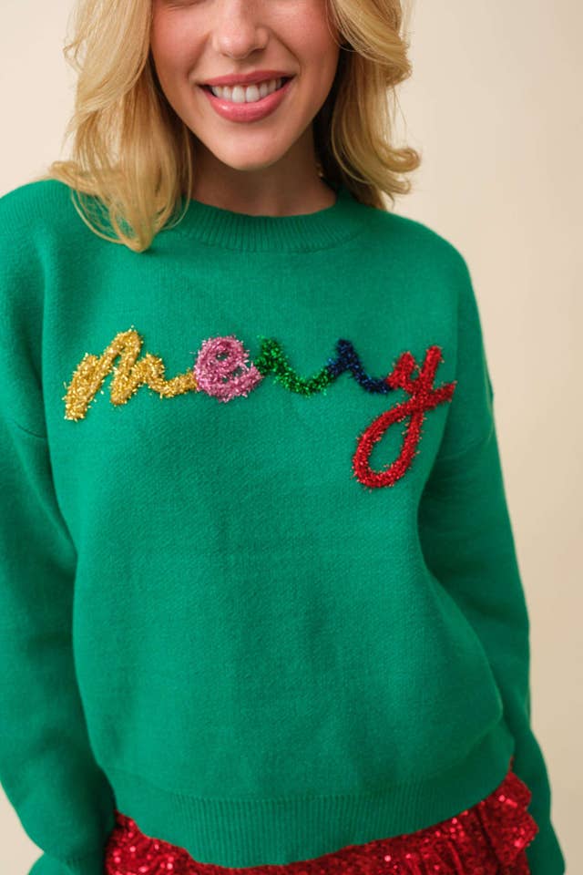 Main Strip - Wholesale Knit Sweater - Women's - PLUS SIZE Christmas Sweater