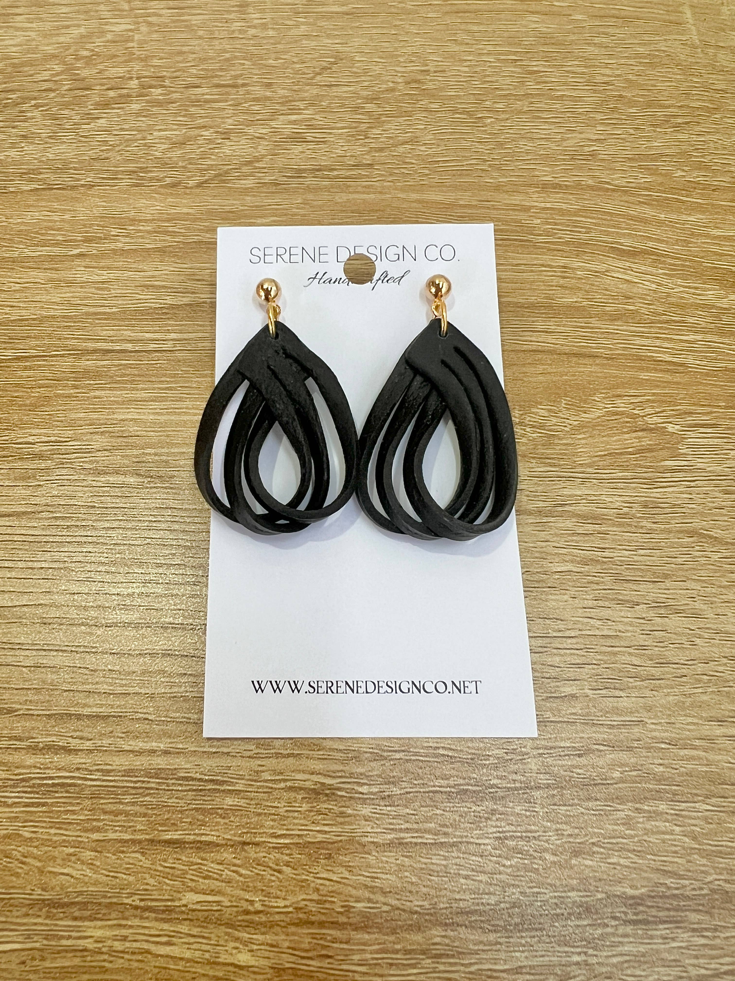 Serene Design Co. - Wholesale Dangle Earrings - Leather Dupe Loop Earrings2