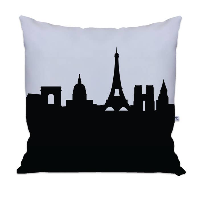 Almohada grande de Paris France Skyline para venta al por mayor de Anne Cate