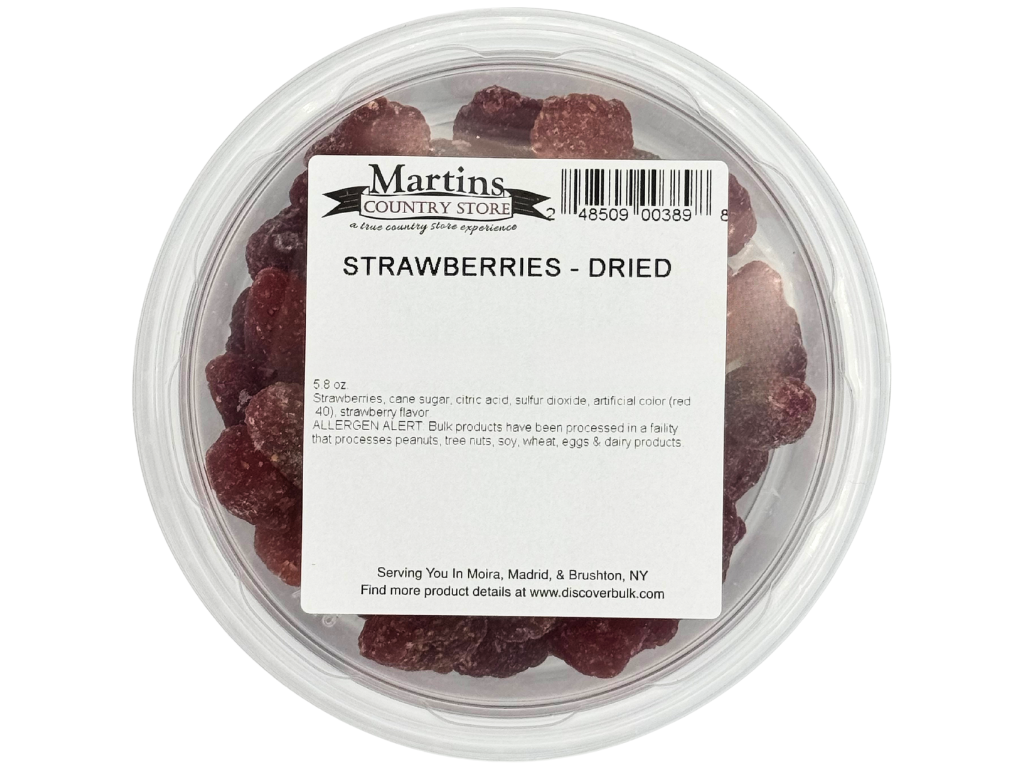 Martin's Country Store LLC – Großhandel Getrocknete/dehydrierte Früchte – GETROCKNETE ERDBEEREN 5,8 Unzen3
