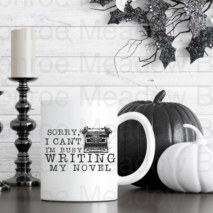 Onsdag inspireret skrivning af min roman krus for engroshandel hos Monroe Meadow Boutique