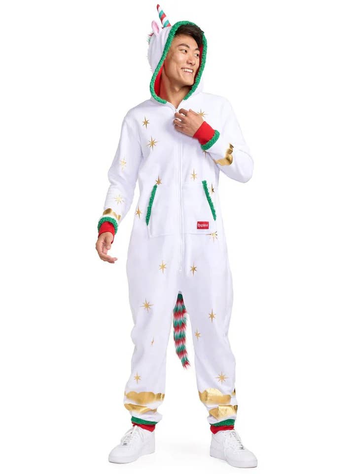 Tipsy Elves - Wholesale Onesie - Unisex - Festive Fantasy Unicorn Unisex Adult Christmas Onesie