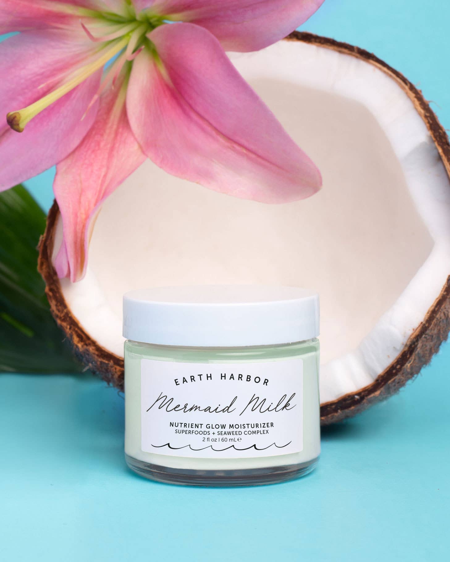 Earth Harbor Naturals - Vente Crème hydratante pour le visage - MERMAID MILK Crème Hydratante Éclat Nutriment : Superaliments4