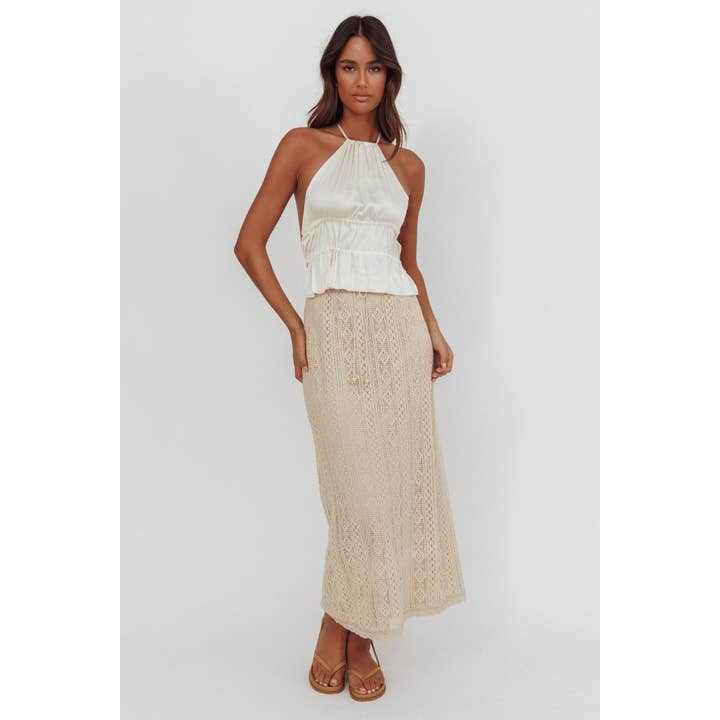 CROCHET BOTTOM SKIRT / SR1340D for wholesale by One and Only Collective