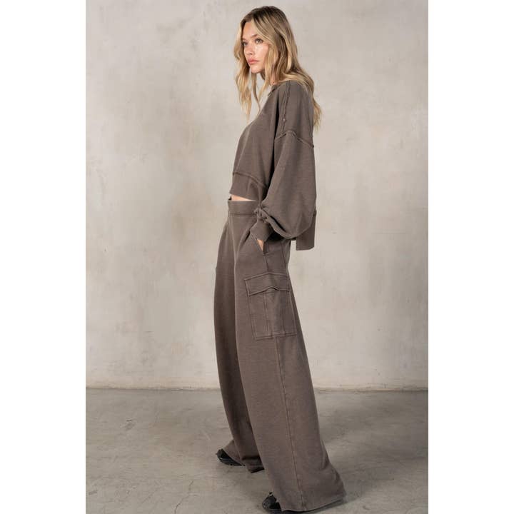 lalamia - Wholesale Sweatshirt - Women's - Exposed Seam Sweatshirt8