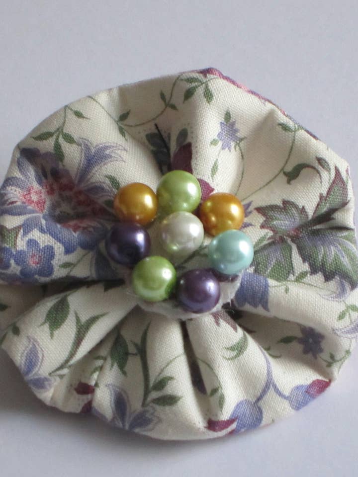 Spring Cotton Floral Corsage for wholesale by Style Showroom