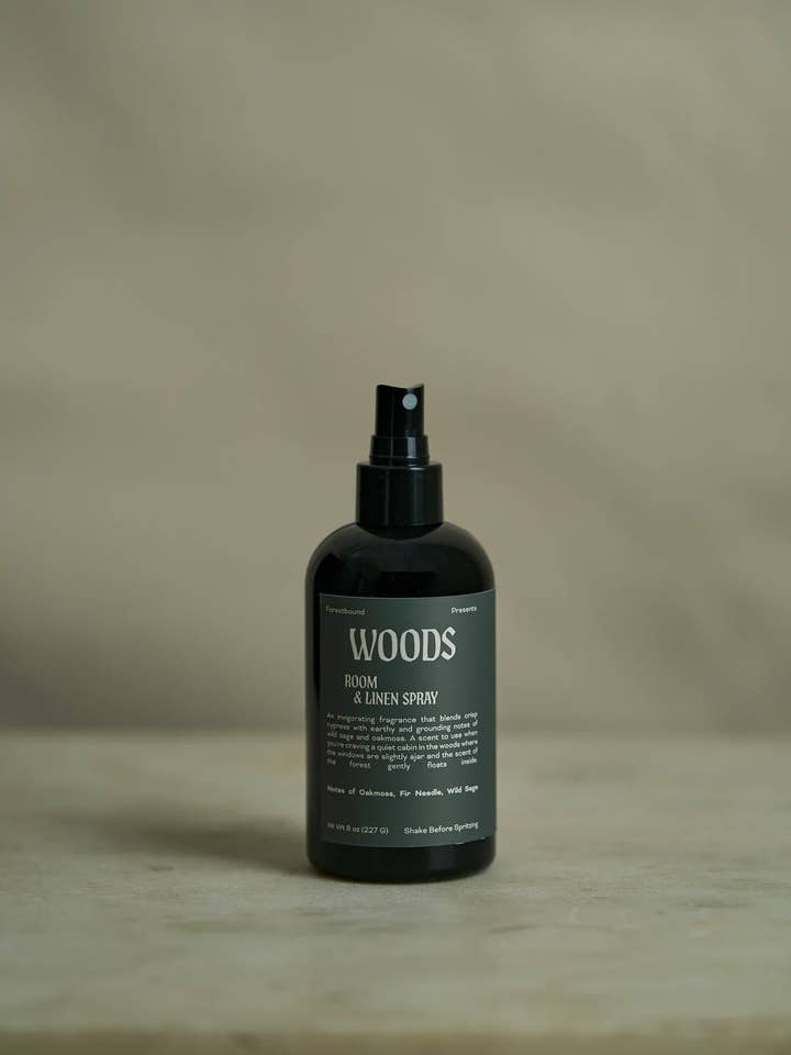 WOODS Room and Linen Spray for wholesale by FORESTBOUND