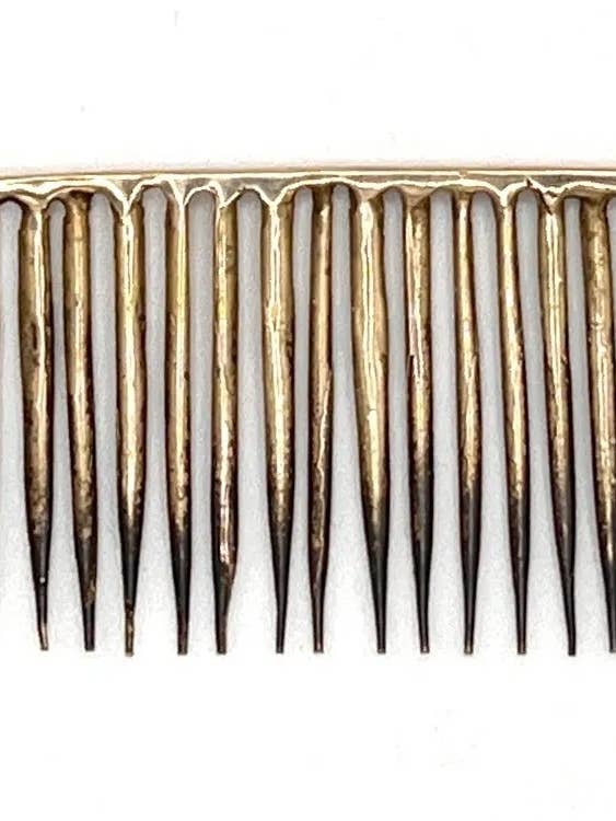 Brass Quill Comb for wholesale by Savannah Crow