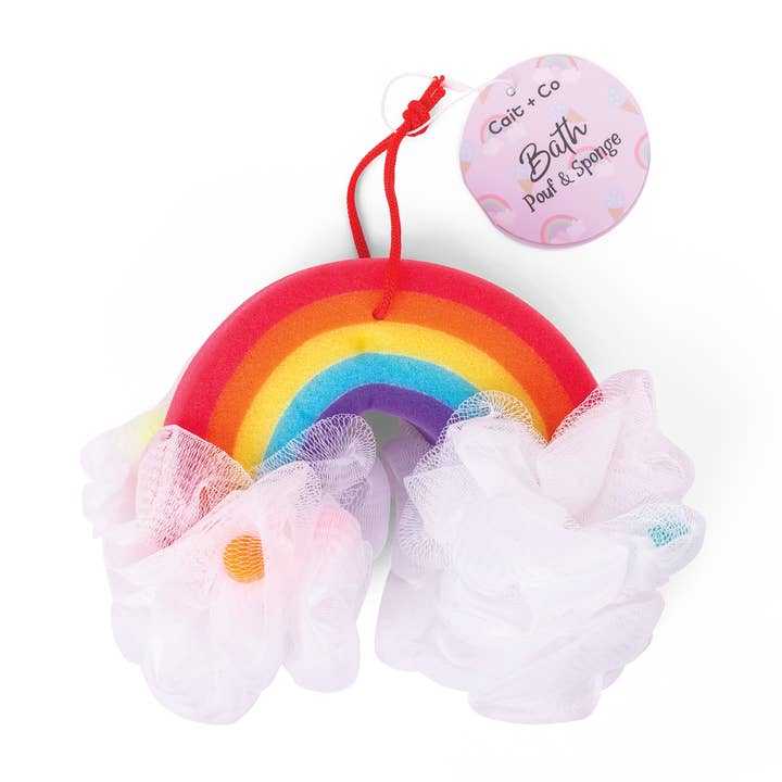 Cait + Co - Wholesale Bath Pouf/Sponge - Forever Young-Bath Pouf & Sponge-Rainbow