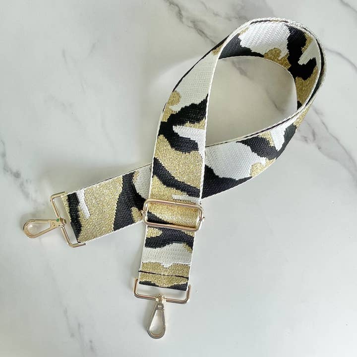 Camo Bag Strap - White for wholesale by MODish Design Co