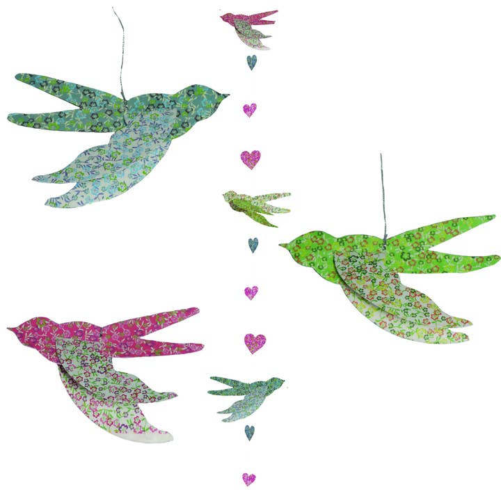 Epigram - Wholesale Bunting/garland - 3D Liberty Paper Bird Garland2