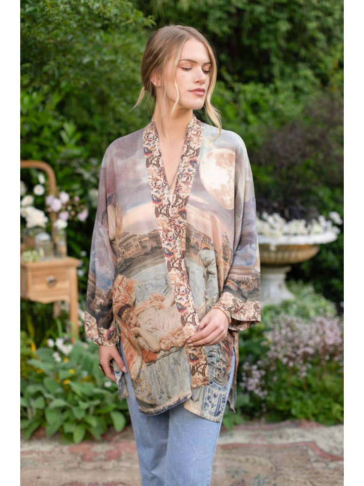 Market of Stars (Worldwide) - Wholesale Kimono - Women's - Imaginarium Matinée Duster Kimono w/ Moon mid-length16