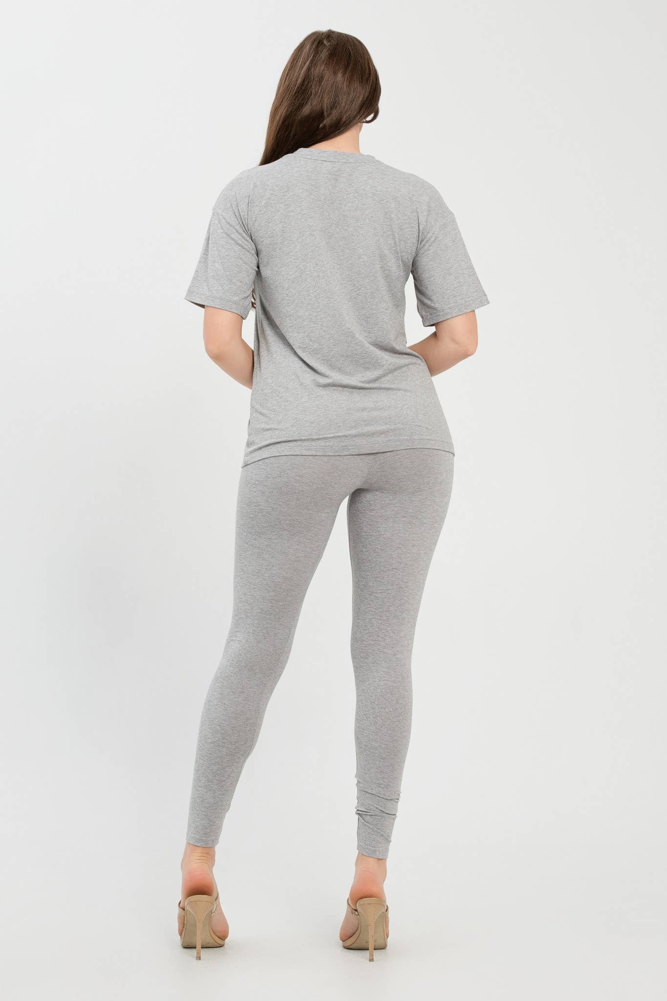 Julia by LoveJ – wholesale Set med topp och byxa – Dam – Set med borstad Dty rundhalsad topp och leggings37