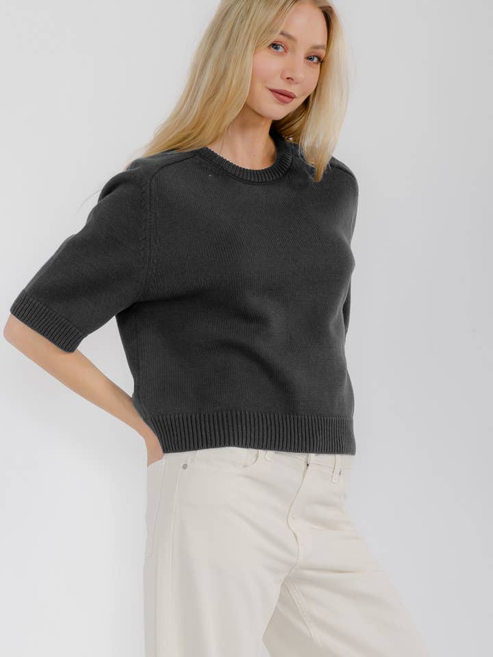 Star Drop – wholesale Knitted jumper – Women′s – SHORT SLEEVE SWEATER TOP (SDW6319)12