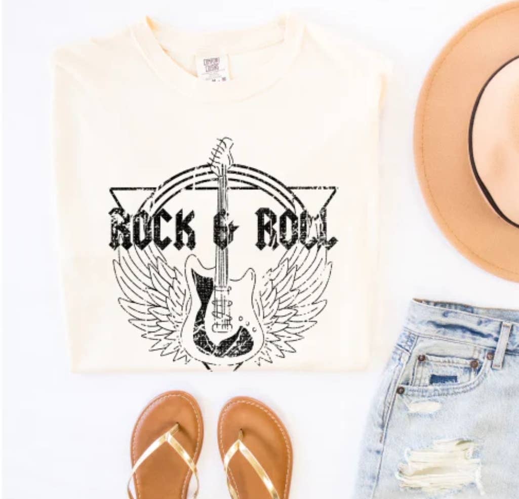 Ashton Grove Ltd Co - Wholesale T-shirt met print - Uniseks - Rock en Roll Vintage Muziek Gitaar T-shirt of Sweatshirt1