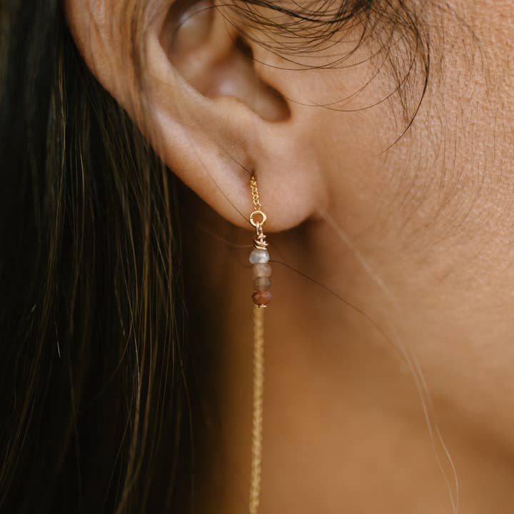 Mira Kauai - Wholesale Hangende/ronde oorbellen - Kettingrijger met oorbellen met meerdere stenen4