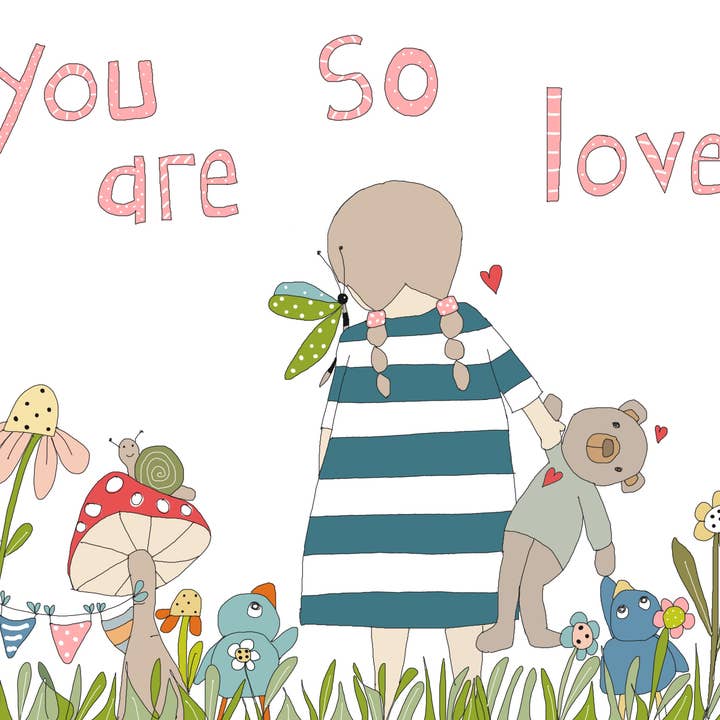 Carte de vœux "Tu es tellement aimé" pour la vente par Elle Bee Art Studio