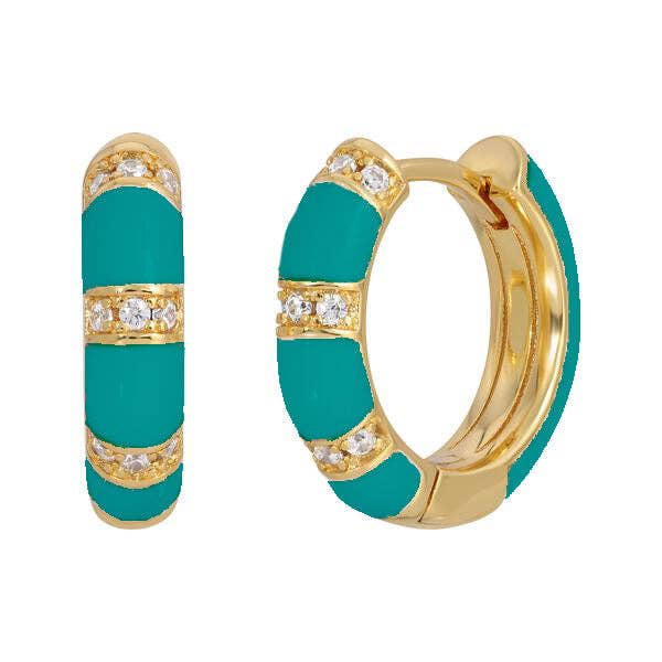 KBLU Lamill Enamel Huggies - Ken Blue for wholesale on Faire