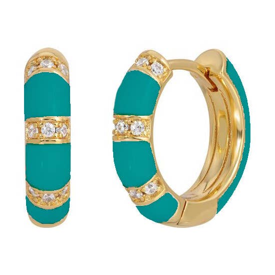 KBLU Lamill Enamel Huggies - Ken Blue for wholesale on Faire0