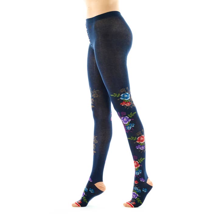 Orange Cotton Tights for wholesale by FIL DE JOUR