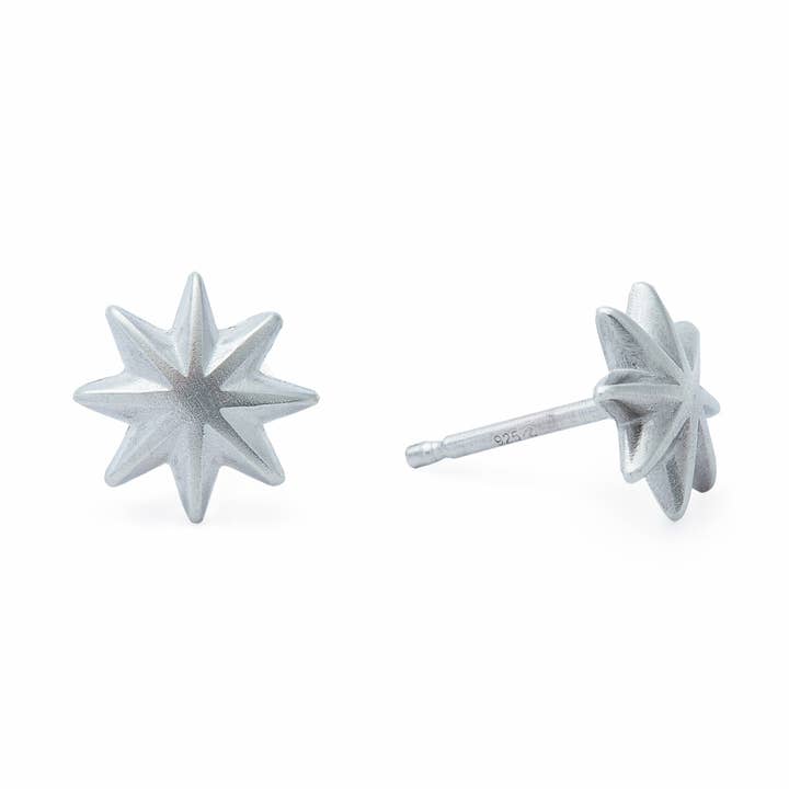 Pendientes Estrella Menuda - Plata para venta al por mayor de Cielomar Jewelry