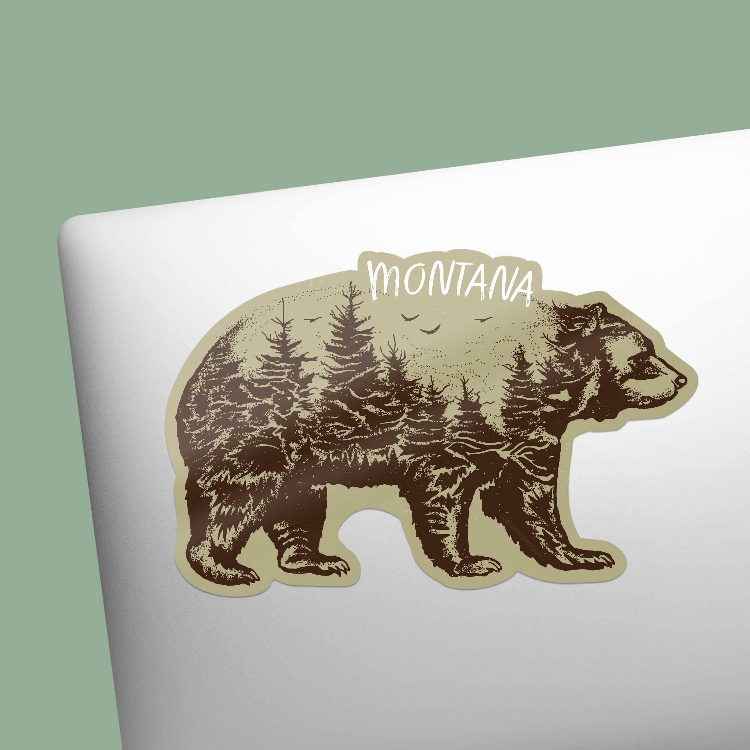 Sentinel Supply - Wholesale Sticker - Custom Bear Stickers - Mountain Name Drop Nature Decals7