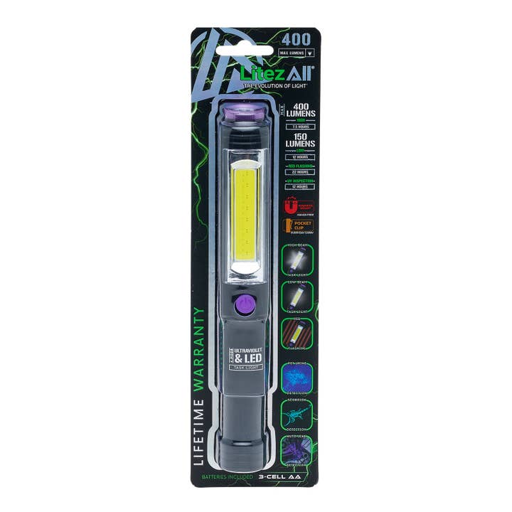 LitezAll - Wholesale Flashlight - LitezAll Task Light with UV Flashlight23