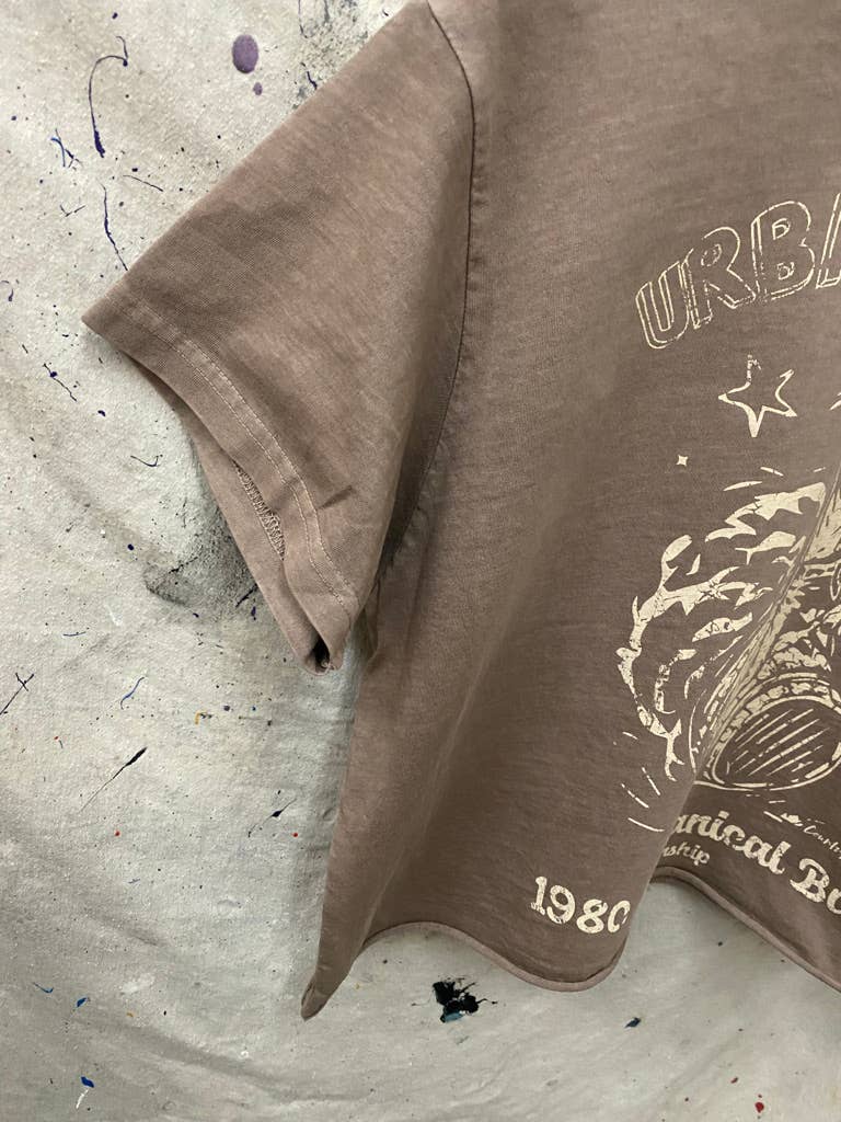 Country Deep Apparel - Vente T-shirt sérigraphié – femme - T-shirt court décontracté pour concours de taureau mécanique Urban Cowboy4