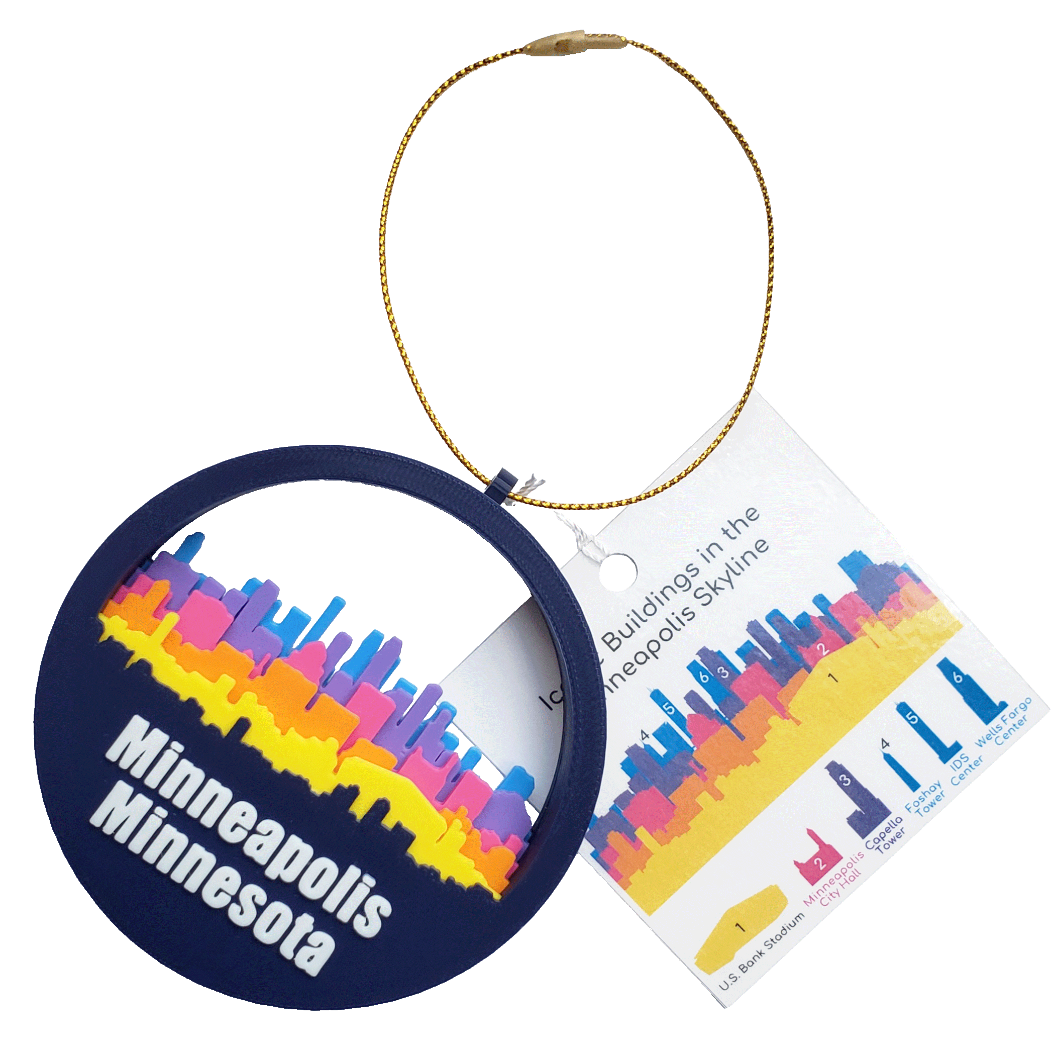 itty bitty builds - Wholesale Ornament - Minneapolis Skyline Ornament1