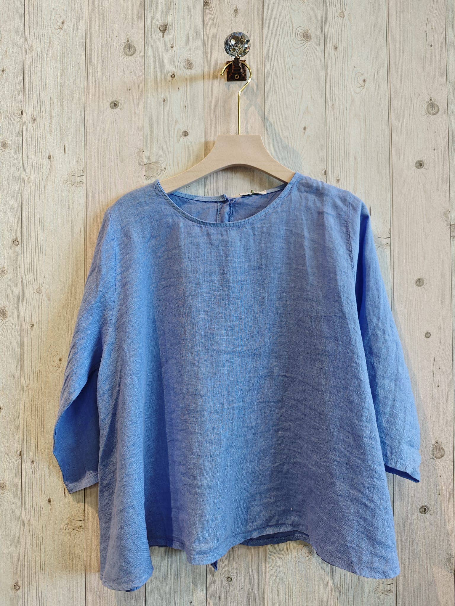 Linen & More - Vendita all'ingrosso Camicetta - Donna - REF 59100 BLUSA A MANICA LUNGA 100% LINO0