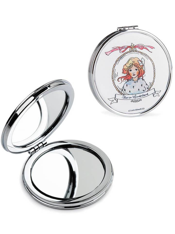 Espejo compacto de bolsillo Alicia en el país de las maravillas para venta al por mayor de Magnolia Lounge