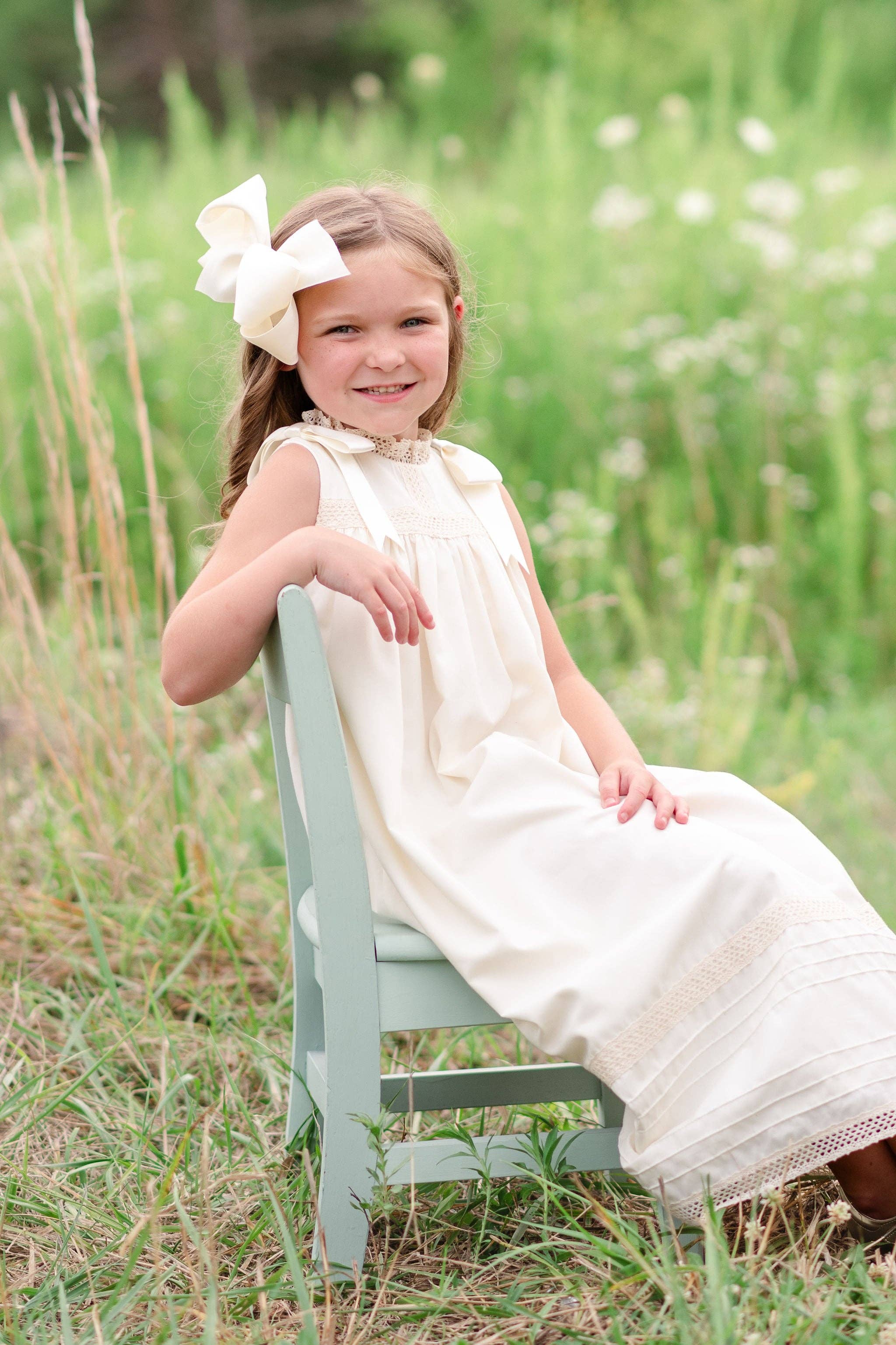 Posh Pickle - Vendita all'ingrosso Vestito - Bambini - Vestito Senza Maniche Ecru Cambridge Heirloom3