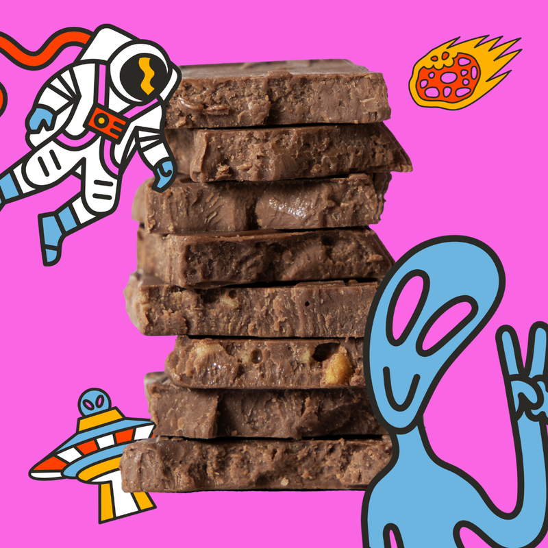 Seattle Chocolate Presents Maeve - Vente Barre chocolatée - Barre à truffe Moon Rocks1